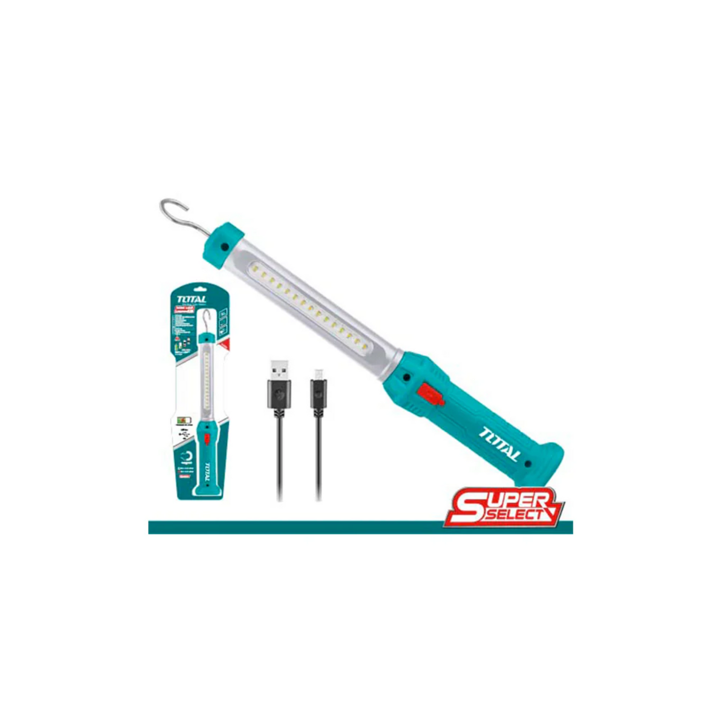 Lampara de trabajo recargable 3.5W (TWLI35261)- TOTAL