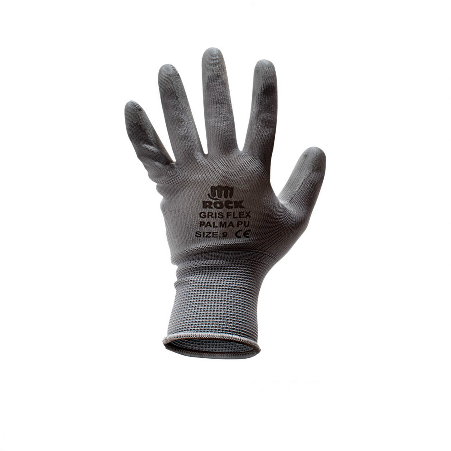 Guante PU Multiflex Gris Talla 9- ROCK