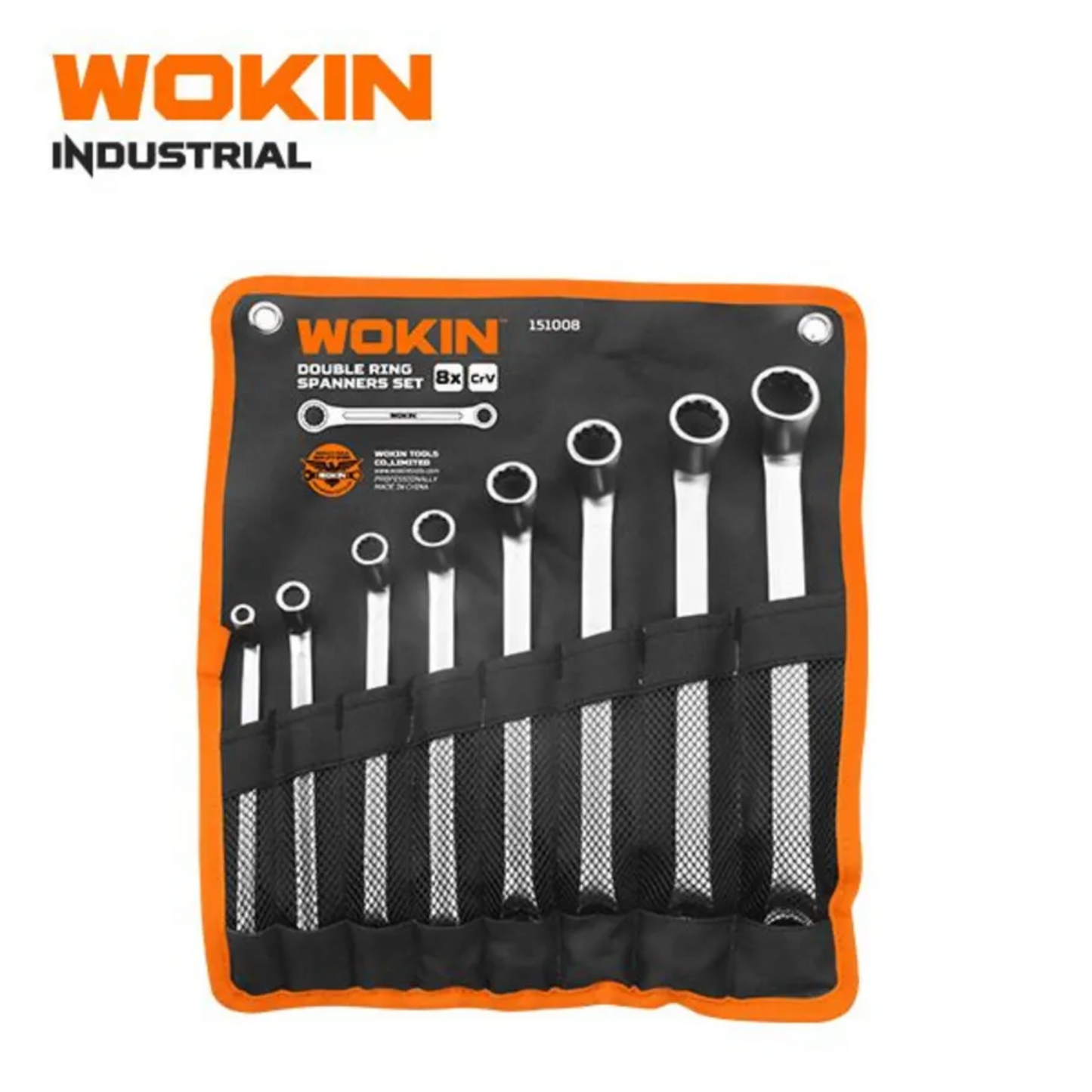 Juego de llaves corona - corona (Cuello de ganso) 8 piezas - WOKIN