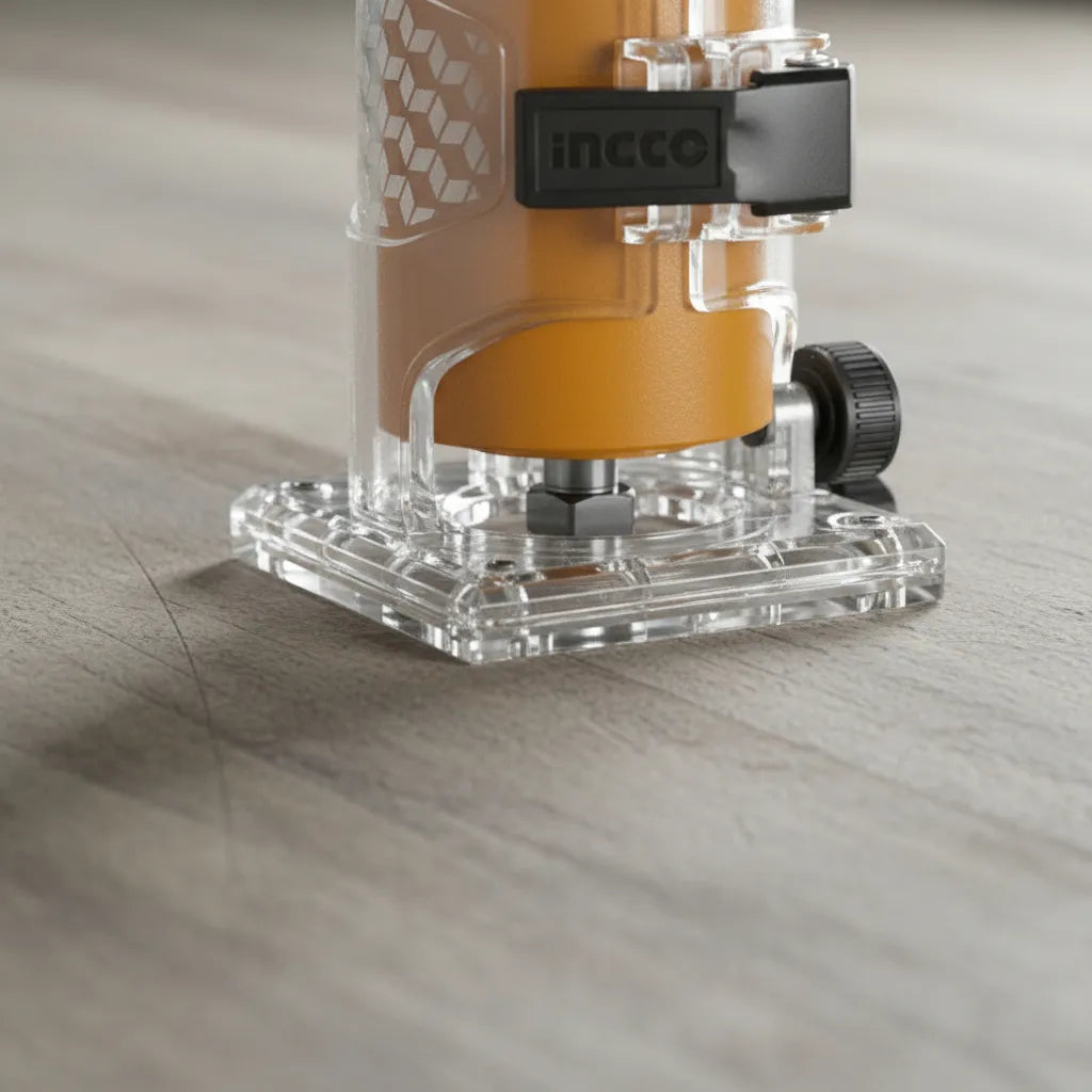 Fresadora de mano eléctrica industrial 600w/6mm- INGCO