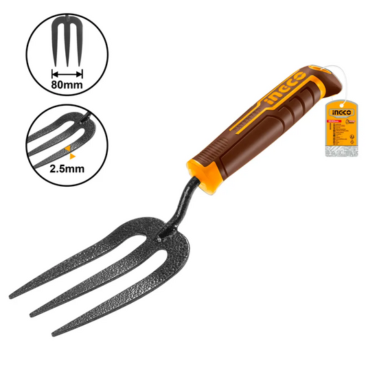 Cultivador 3 puntas acero 80x320mm HFTF38- INGCO
