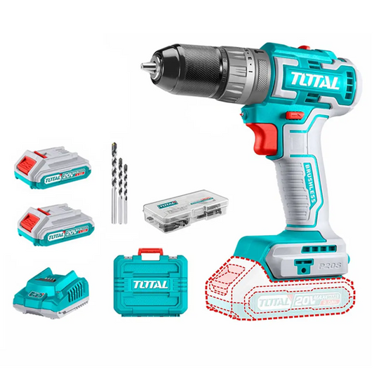 Taladro inalámbrico 10mm 20v 50nm (TDLI20508)- TOTAL