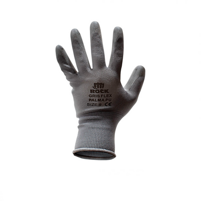 Guante PU Multiflex Gris Talla 9- ROCK