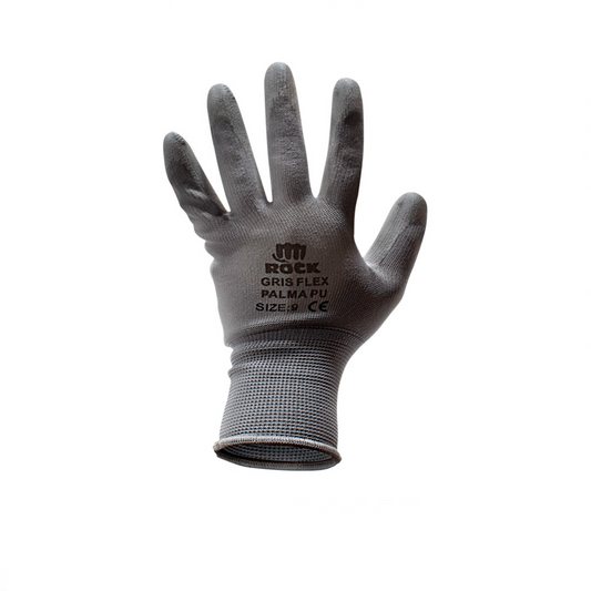 Guante PU Multiflex Gris Talla 9- ROCK