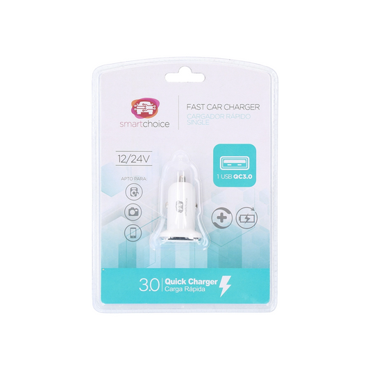 Cargador 1 USB - Quick Cahrge 3.0