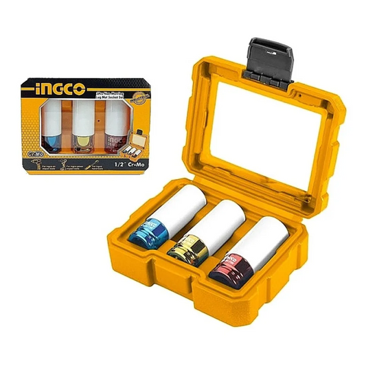 Set dados para llantas 3 piezas 1/2"- INGCO