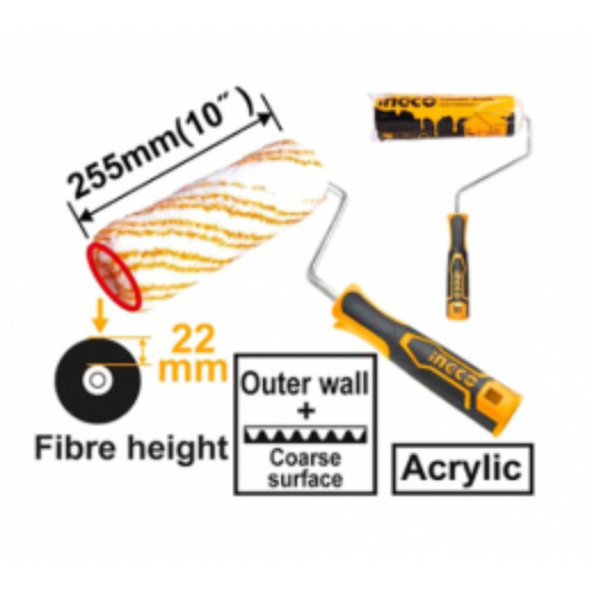 Rodillo acrilico exterior 255MM/10"- INGCO