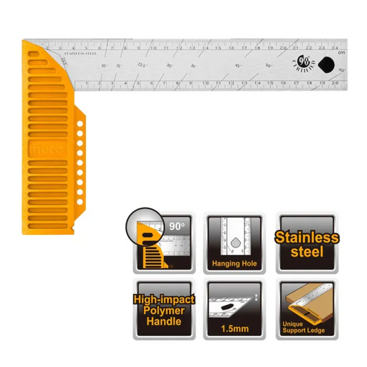 Escuadra Industrial 90 grados 300MM/12"- INGCO