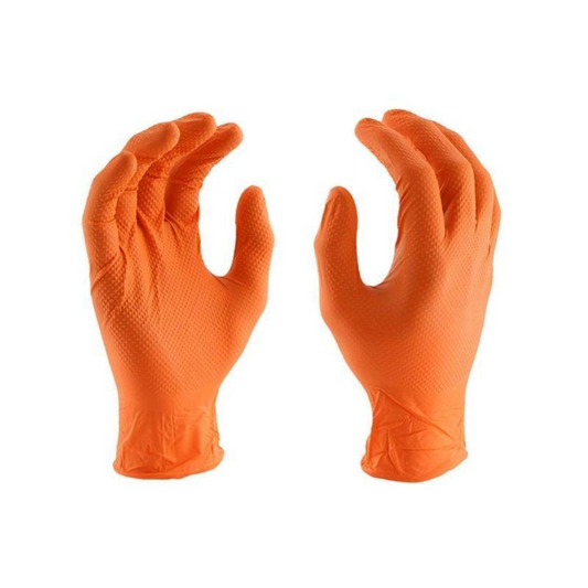 Guantes De Nitrilo Diamantados Naranjo (100 Unidades)TALLA L - TRESSOR