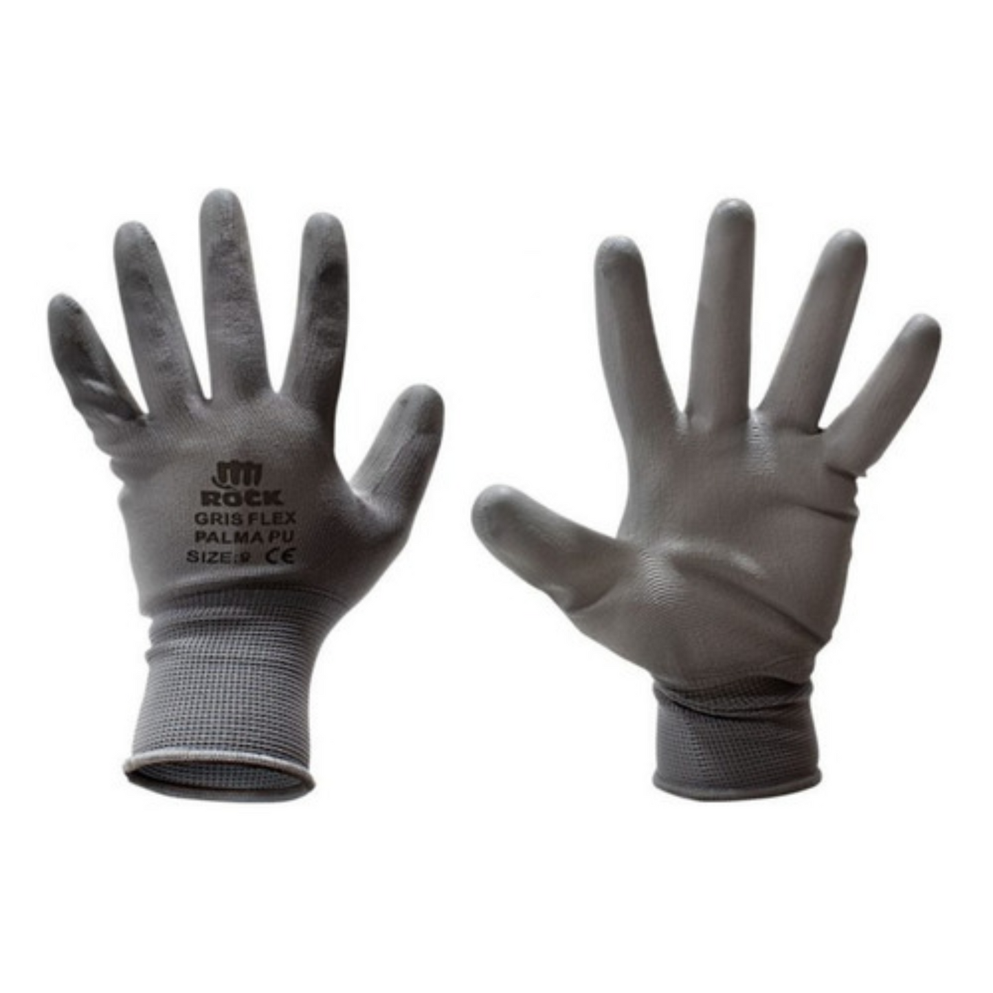 Guante PU Multiflex Gris Talla 9- ROCK