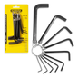 Llaves Allen Kamasa 1.5-10mm Negro Pavonado Fijas Negro KM1116